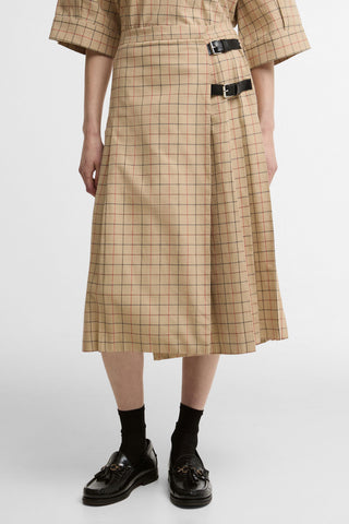 Hollington Midi Skirt Multi Tattersall
