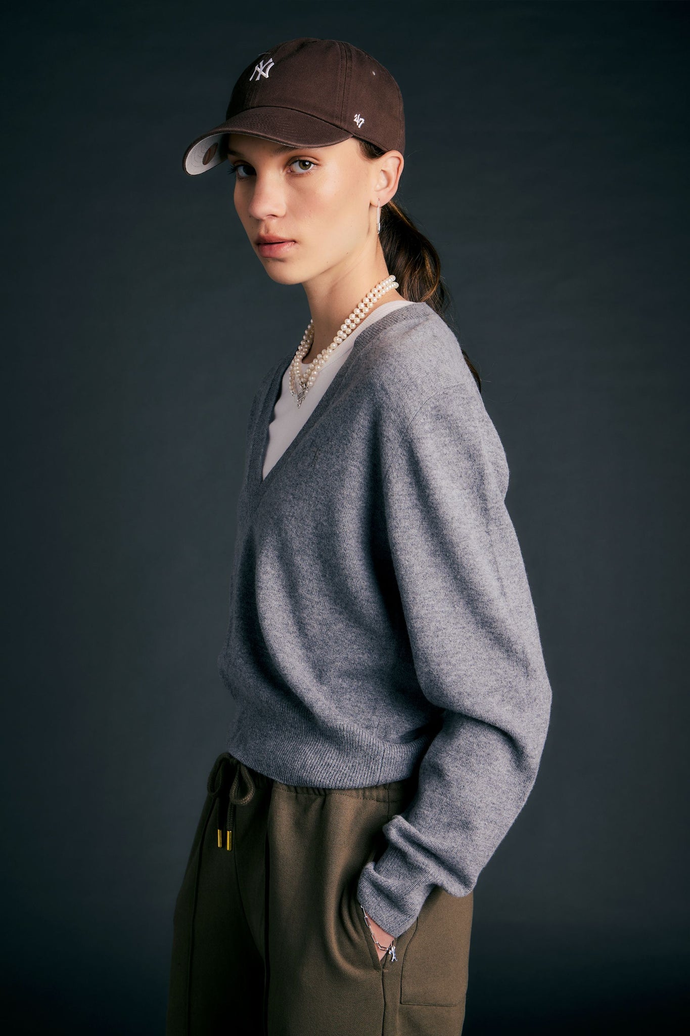 Colette Sweater Grey Marle