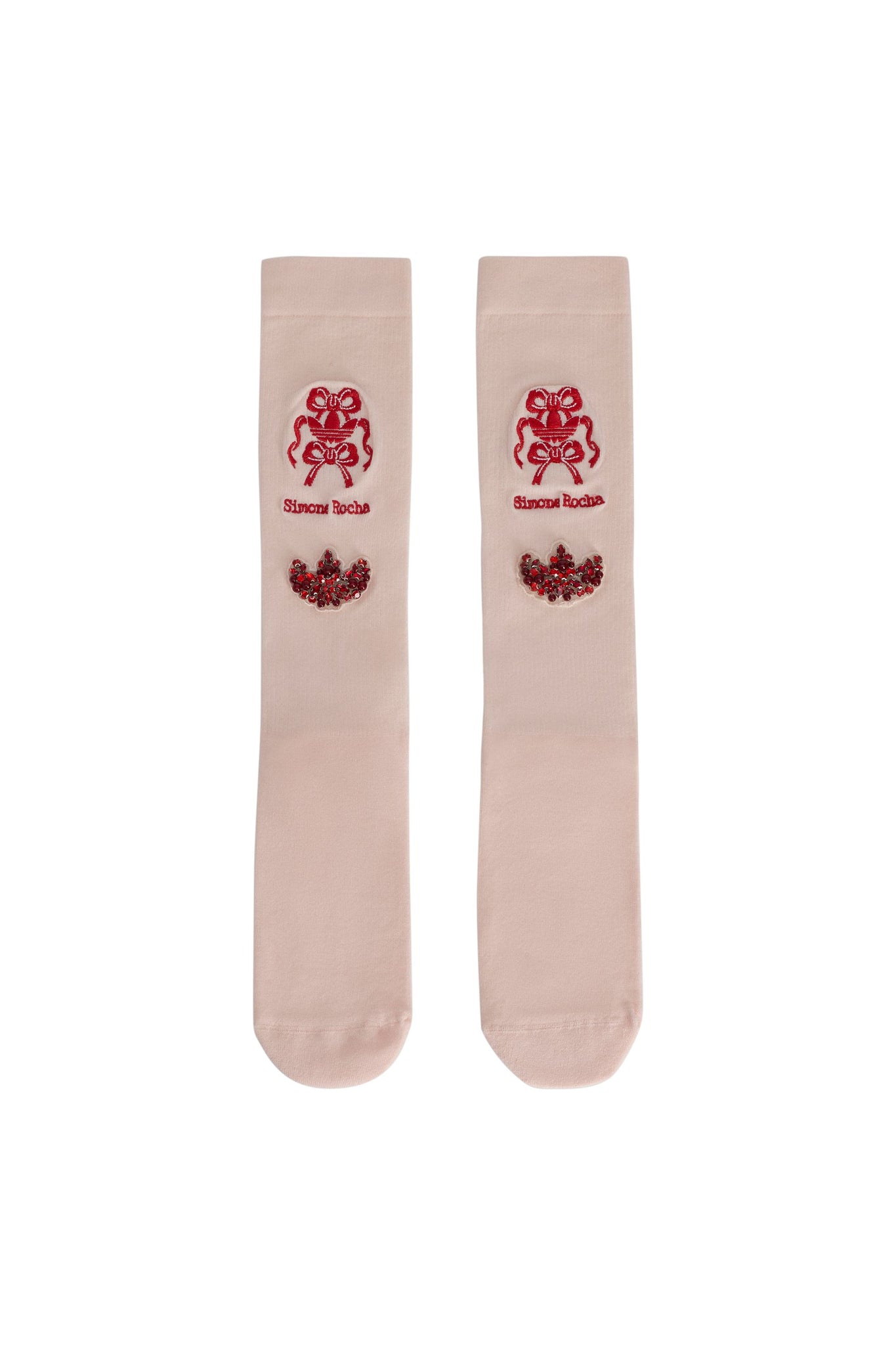 Simone Rocha Knee High Socks Pink Tint