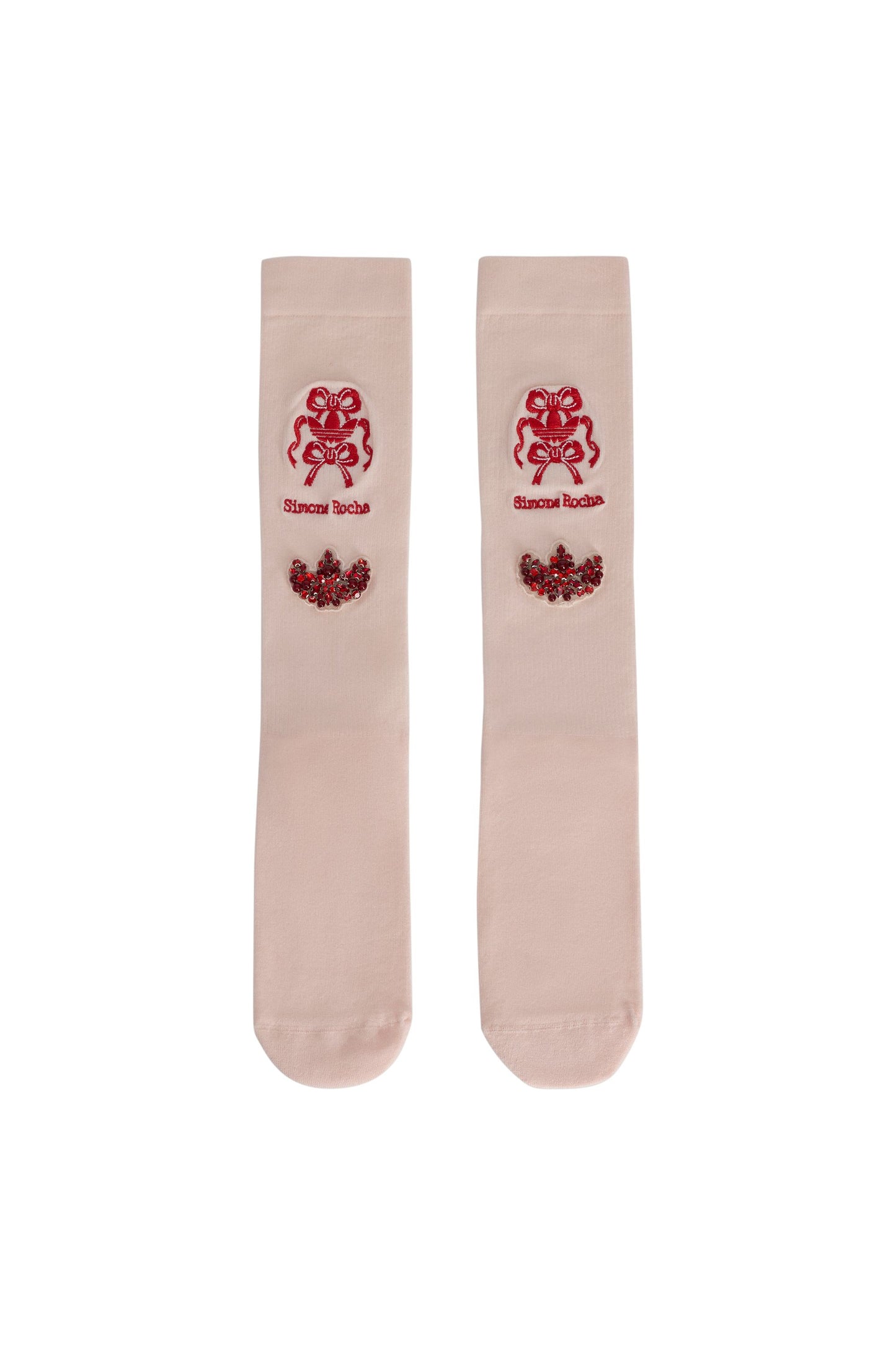 Simone Rocha Knee High Socks Pink Tint
