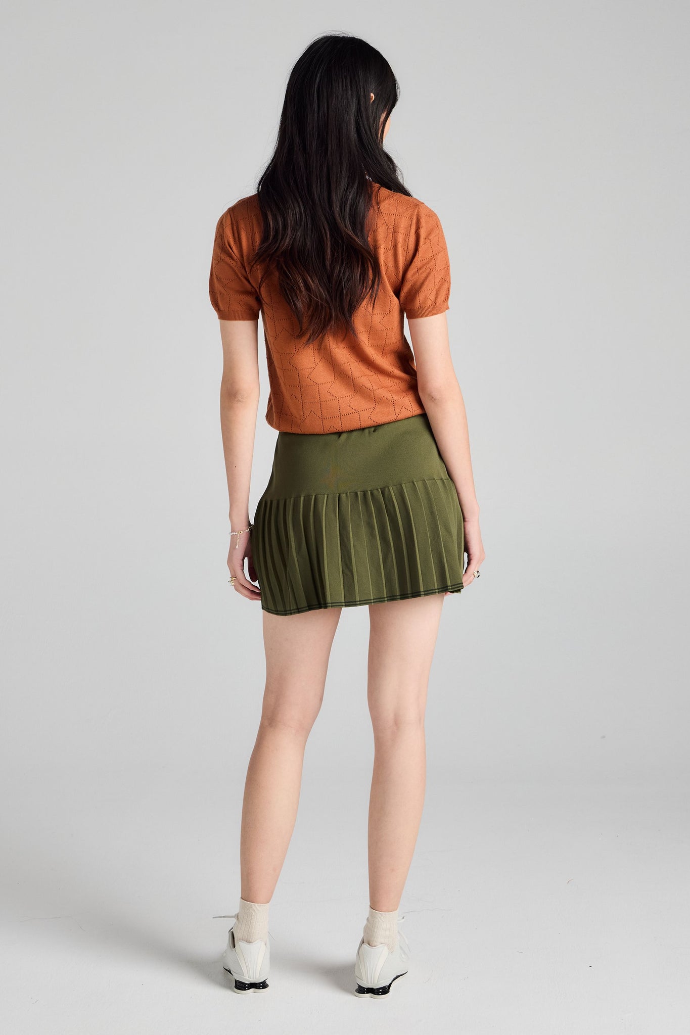 Runaway Knit Skirt Green