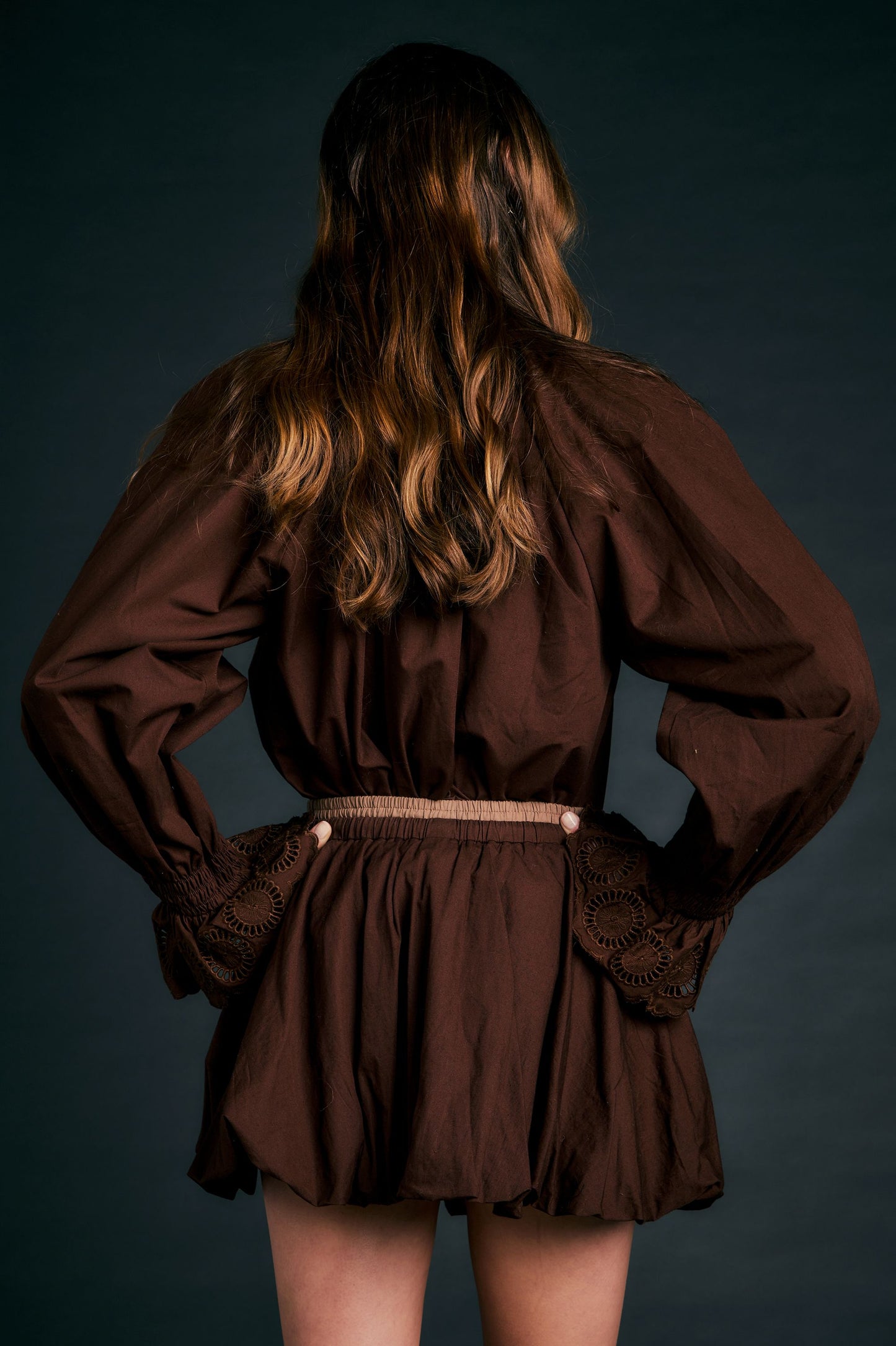 College Skirt Chocolate