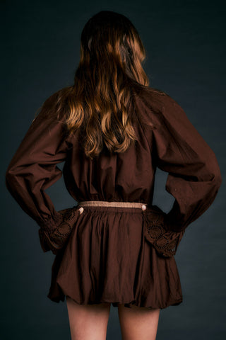 College Skirt Chocolate