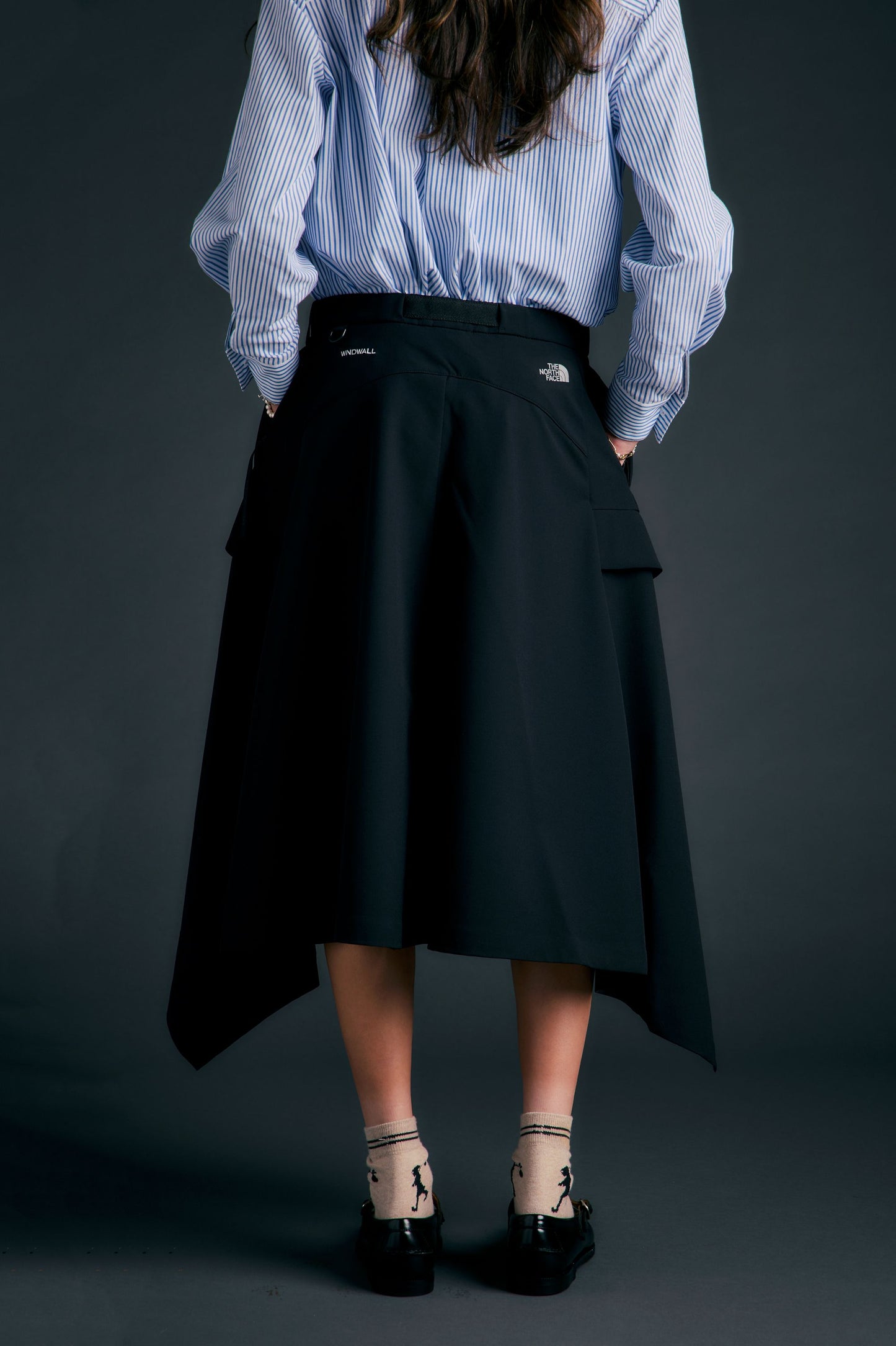 Drapey Tech Skirt Black