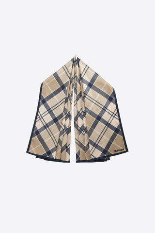 Kinsale Head/Neck Scarf Dress Indigo Tartan