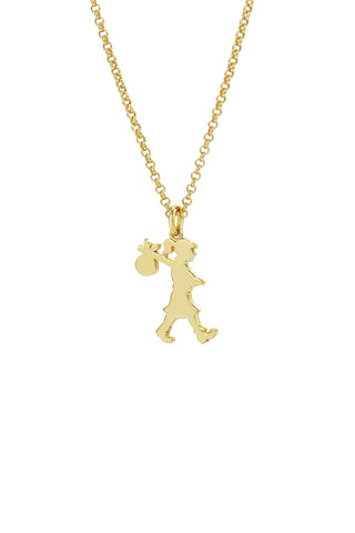 Small Runaway Girl Necklace Gold