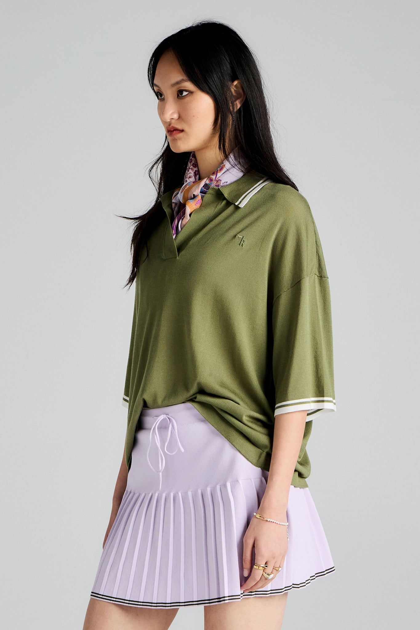 Relax Knit Polo Green