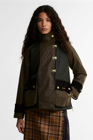 Hazelwood Wax Jacket Beech/Fern/Mixed Tartan