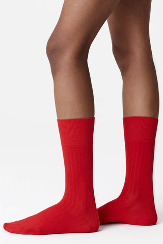2-Pack Edna Cotton Socks Rouge