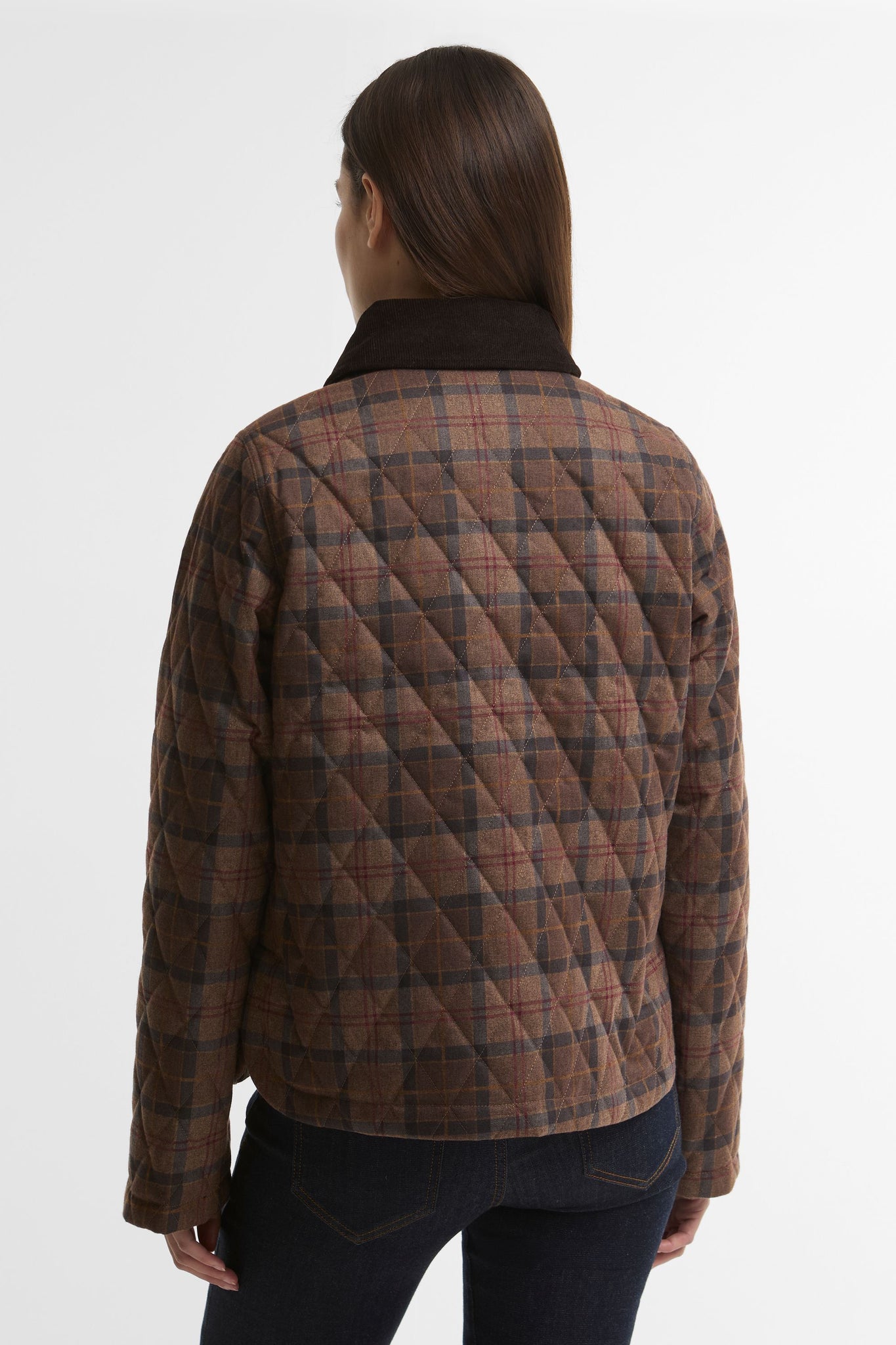 Loudon Quilted Jacket Muted Tartan