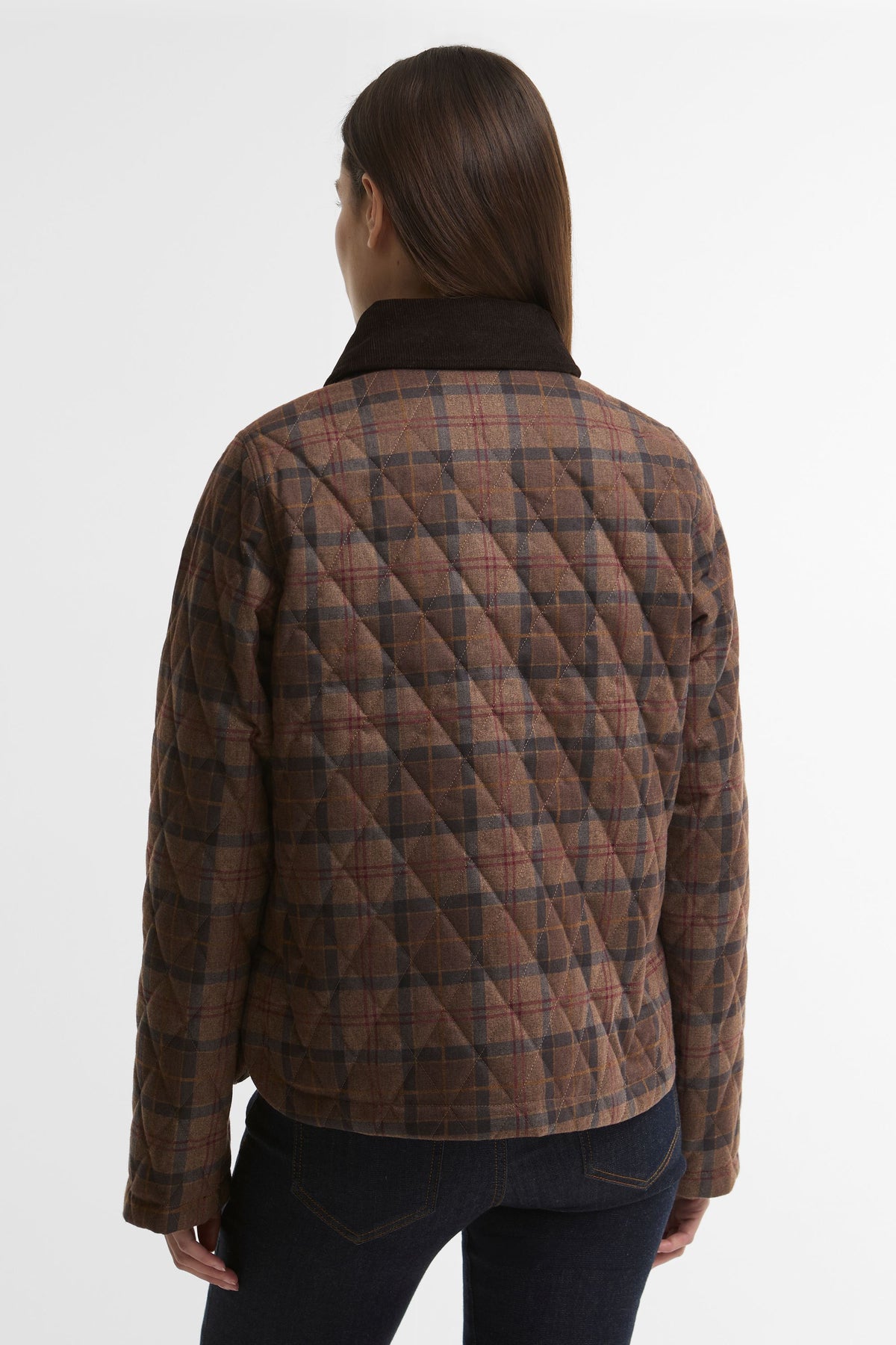 Loudon Quilted Jacket Muted Tartan