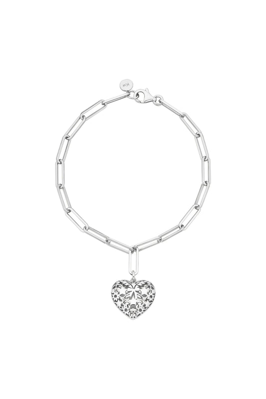 Heart Thrills Bracelet Silver
