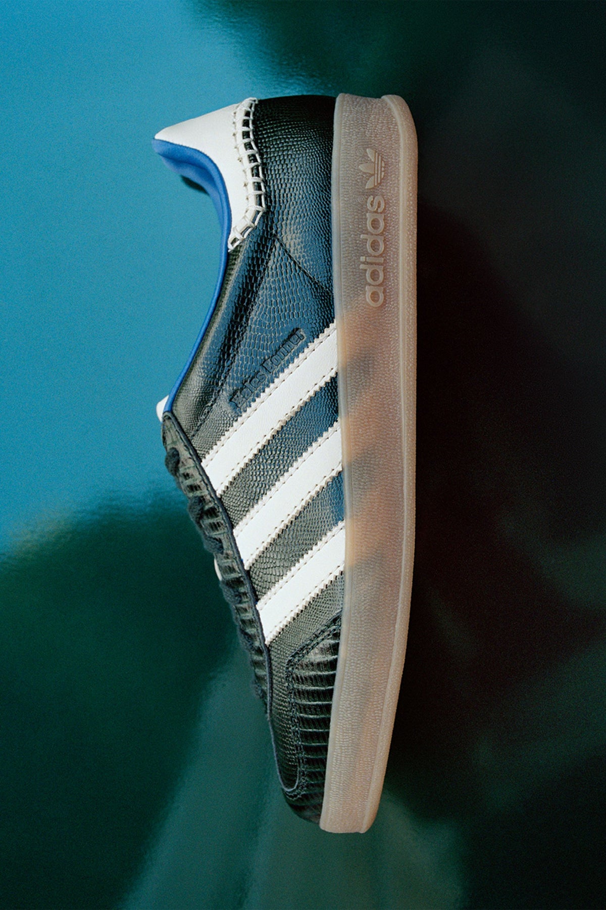 Wales Bonner Gazelle Croc Crystal Sky/Green Night/Power Blue