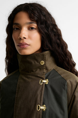 Hazelwood Wax Jacket Beech/Fern/Mixed Tartan