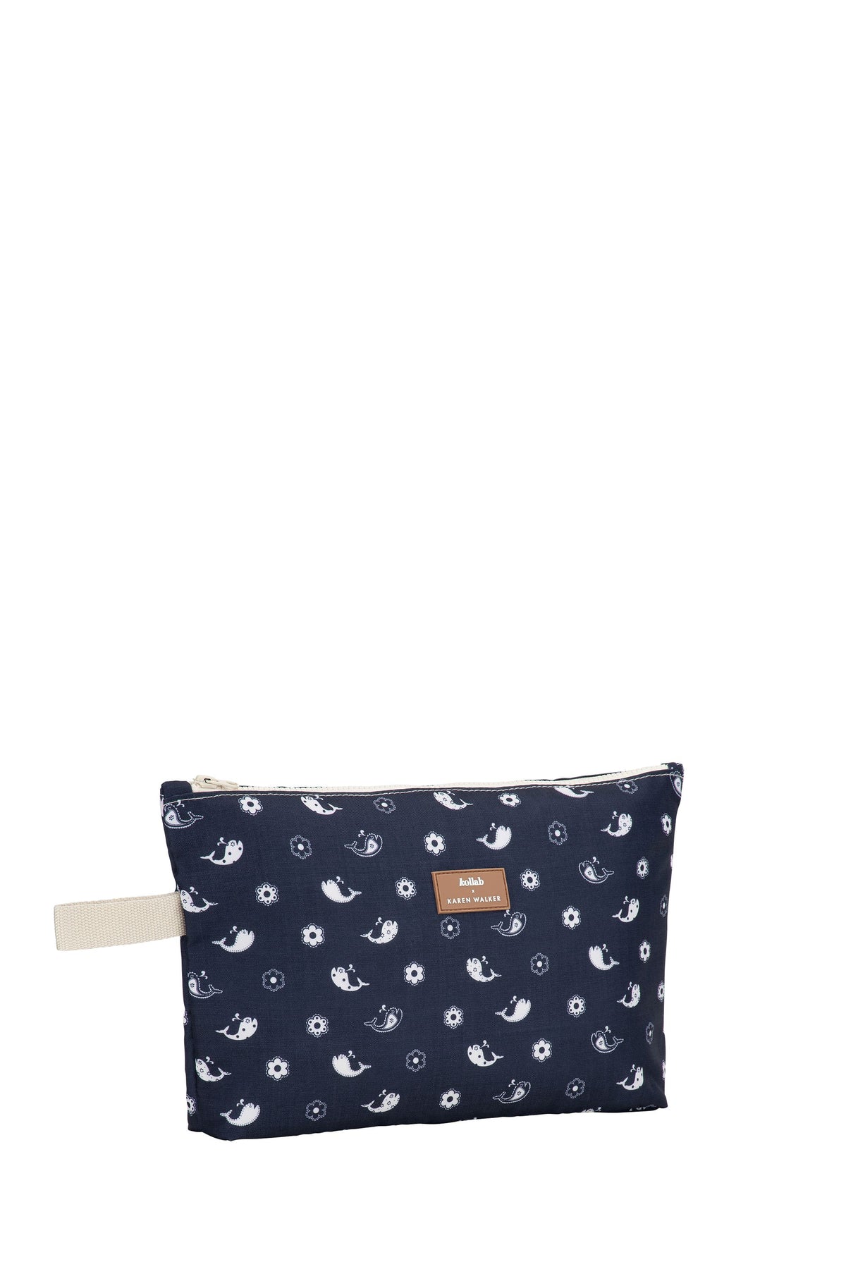 Wet Bag Floral Whale Navy
