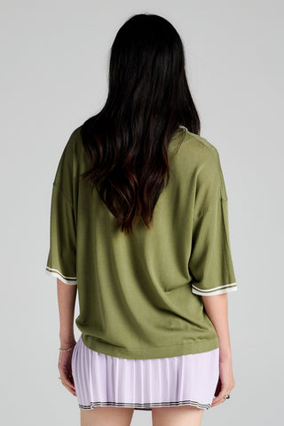 Relax Knit Polo Green