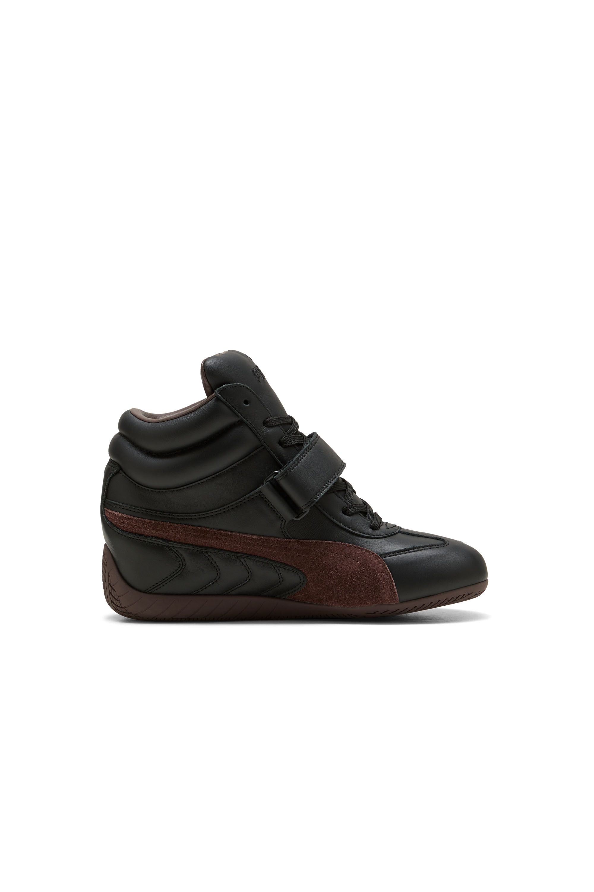 Speedcat Wedge Black/Chocolate Brown – Karen Walker
