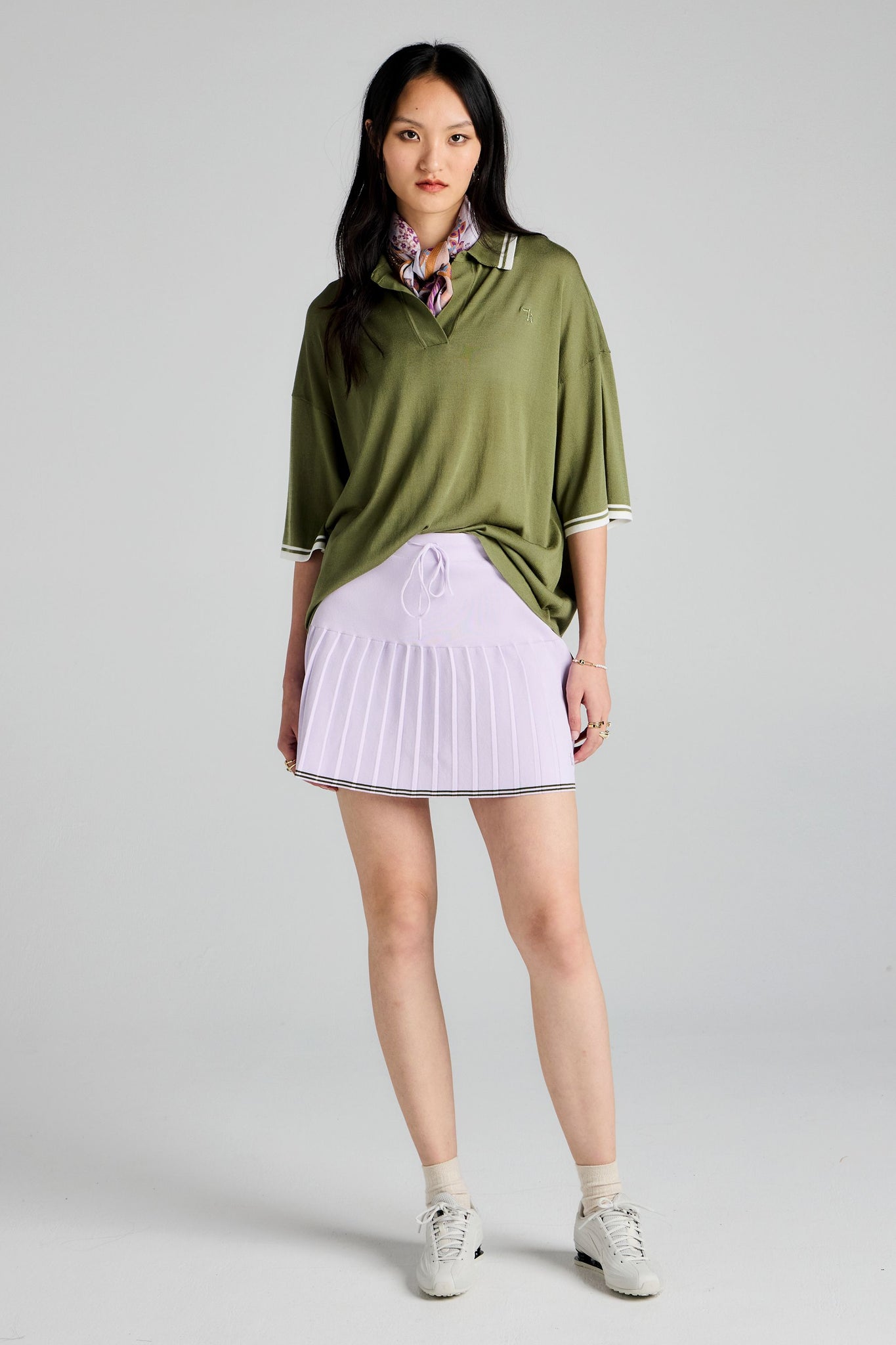 Runaway Knit Skirt Lilac