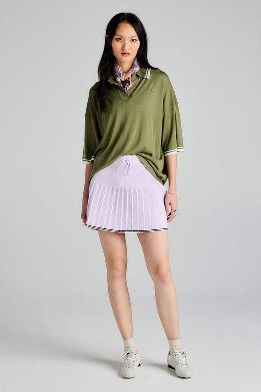 Runaway Knit Skirt Lilac
