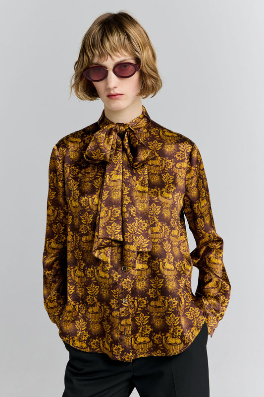 Deb Shirt Chocolate Multi