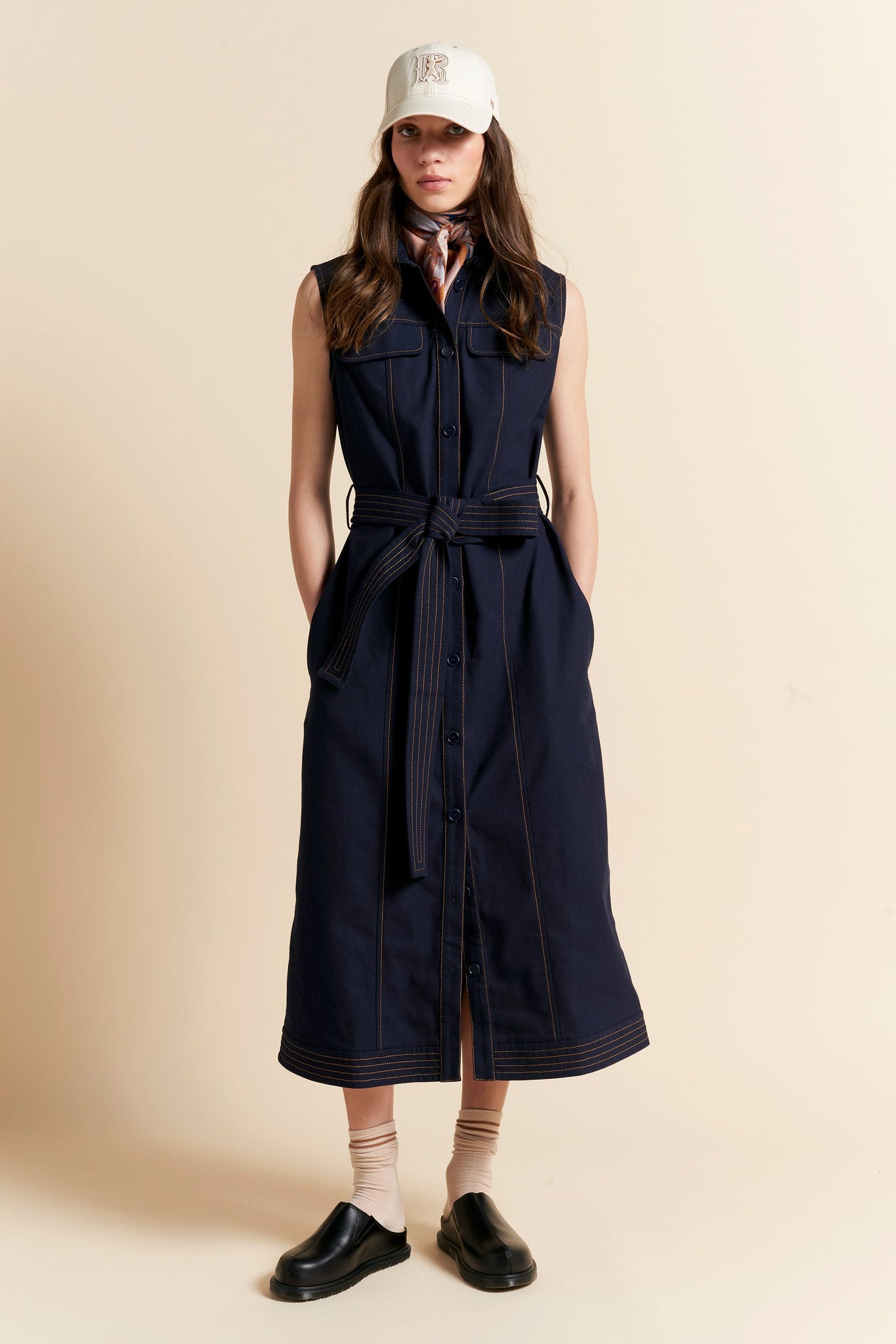 Odette Dress Navy