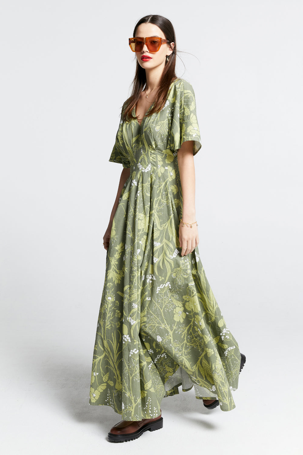 Florence Dress Green