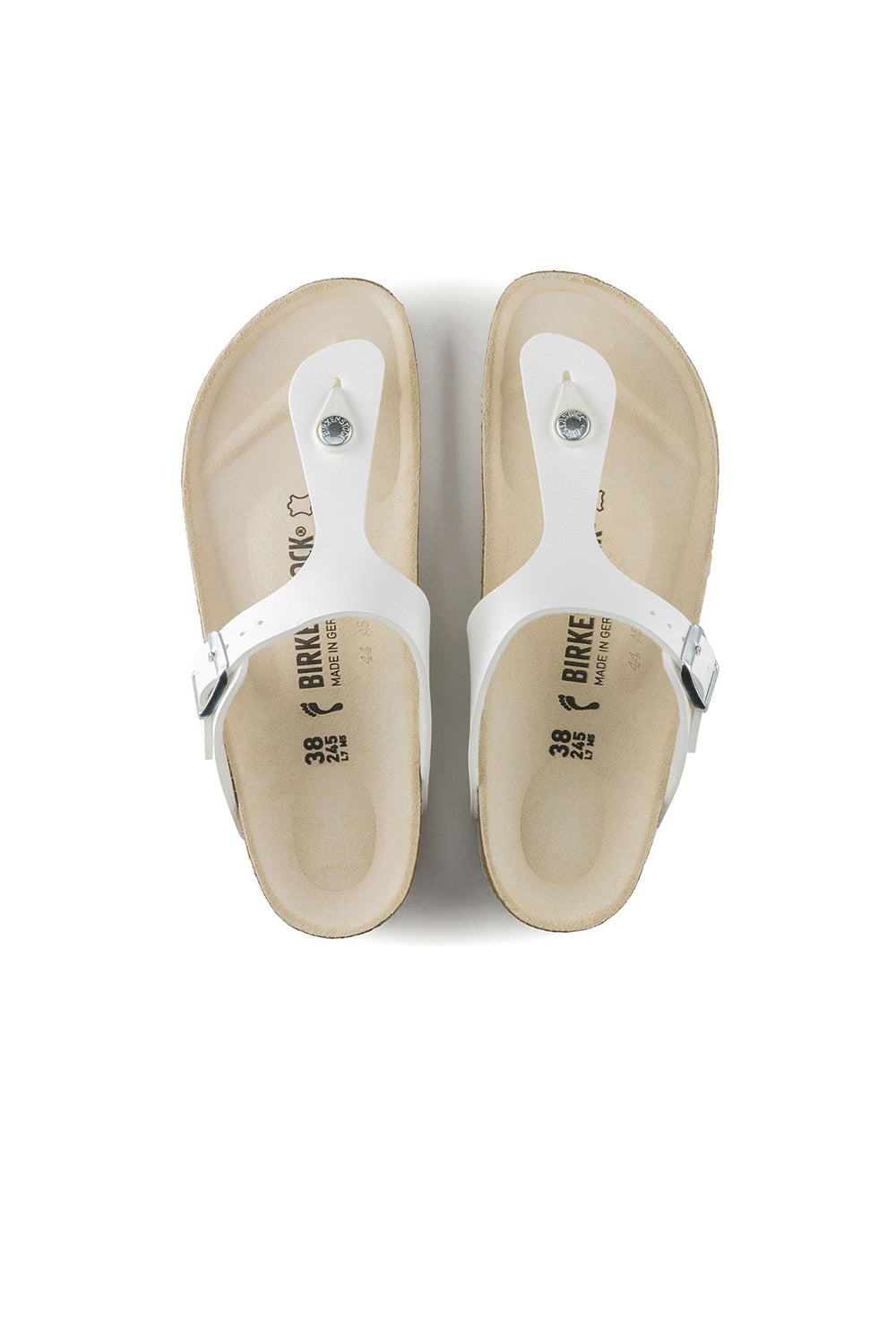 Birkenstock Gizeh Birko-Flor Narrow Fit White