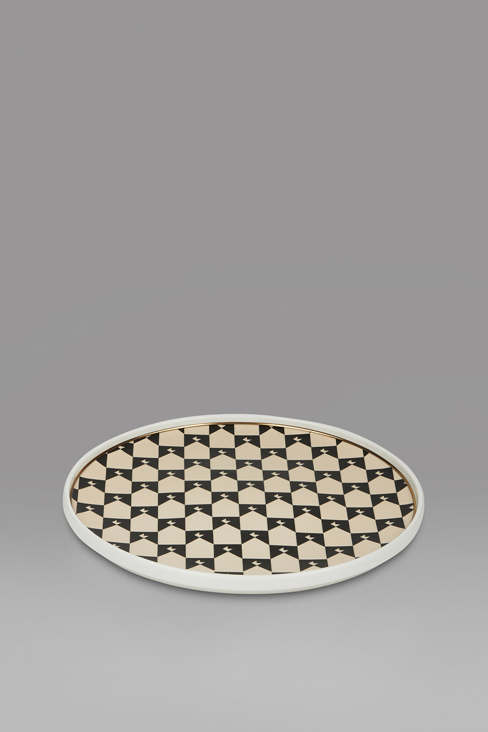 Monogram Plate Black/Macadamia