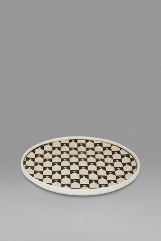 Monogram Plate Black/Macadamia