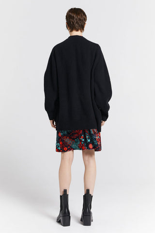 Keiko Oversized Cashmere Cardigan Black