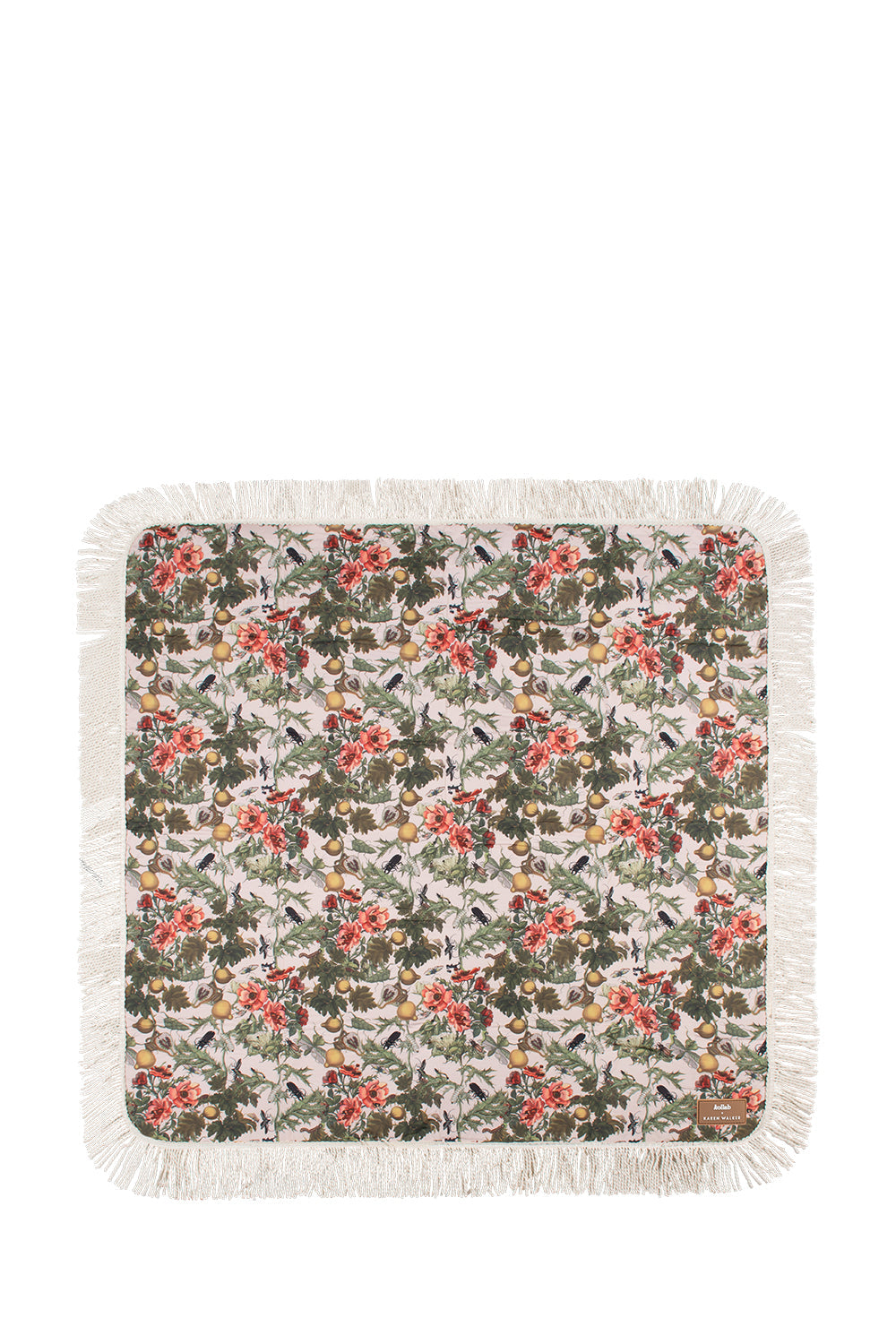 Fringed Picnic Mat Peach