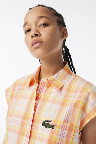 Lacoste Check Print Shirt Lapland/Flour-Pistil-Ledg