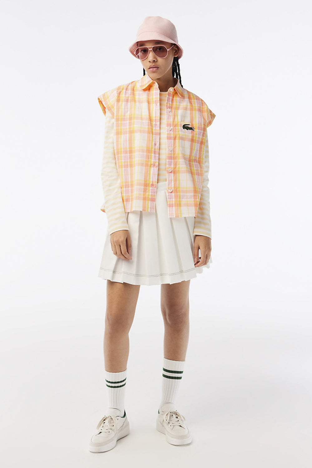 Lacoste Check Print Shirt Lapland/Flour-Pistil-Ledg