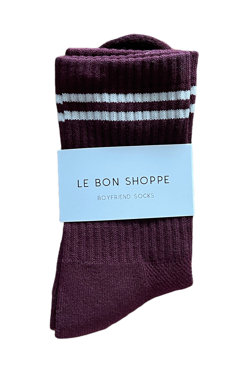 Boyfriend Socks Maroon