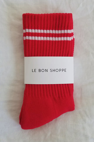Boyfriend Socks Red