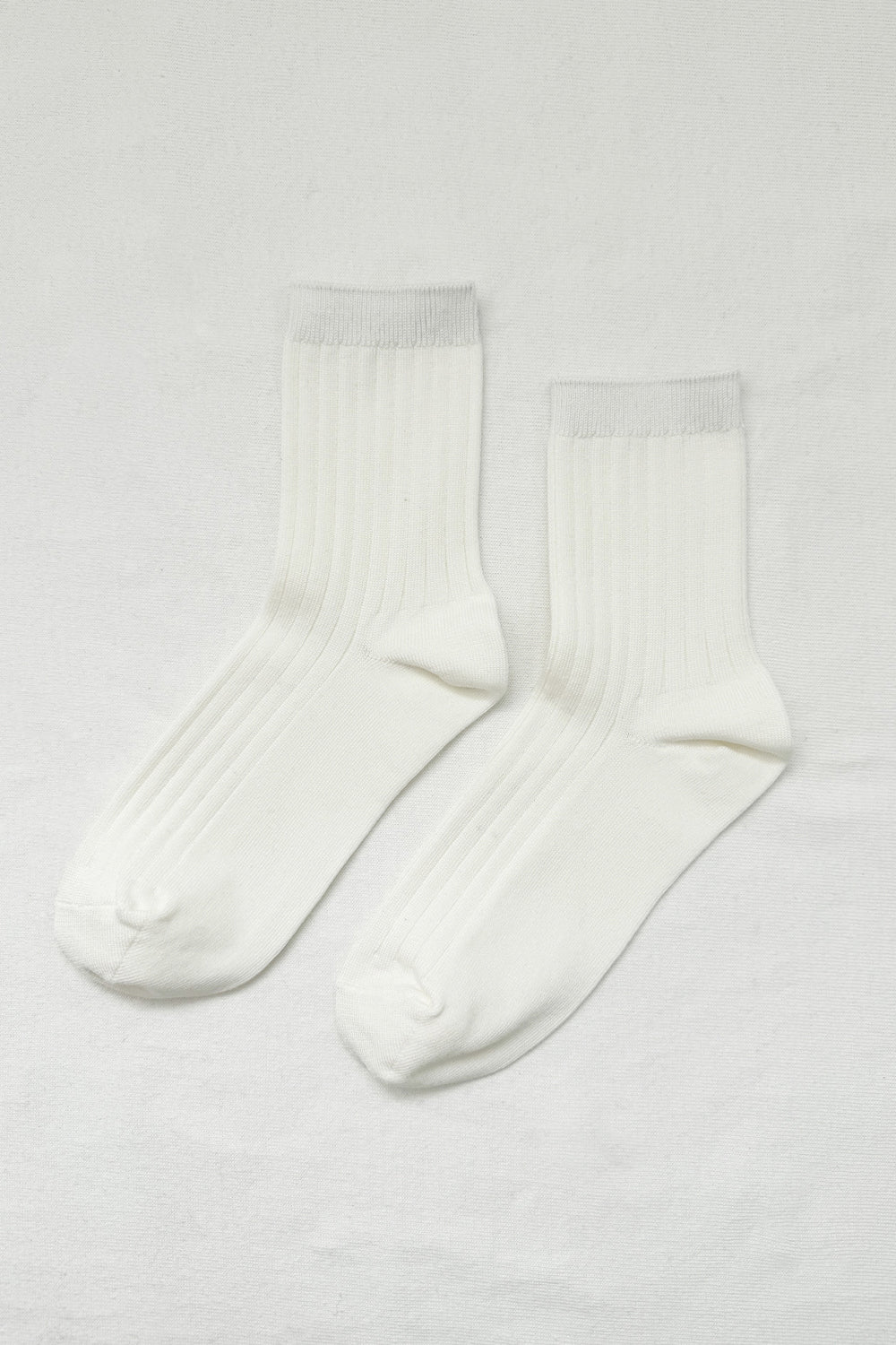 Her Socks Mercerized Classic White