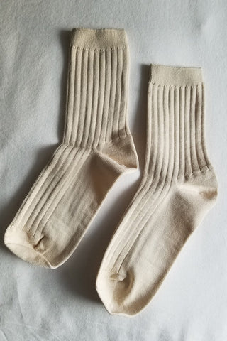 Her Socks Mercerized Porcelain