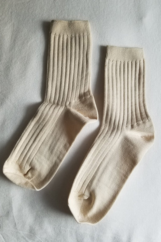 Her Socks Mercerized Porcelain