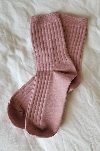 Her Socks Mercerized Desert Rose