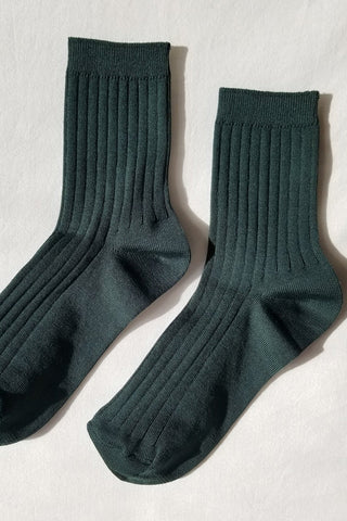 Her Socks Mercerized Peacock