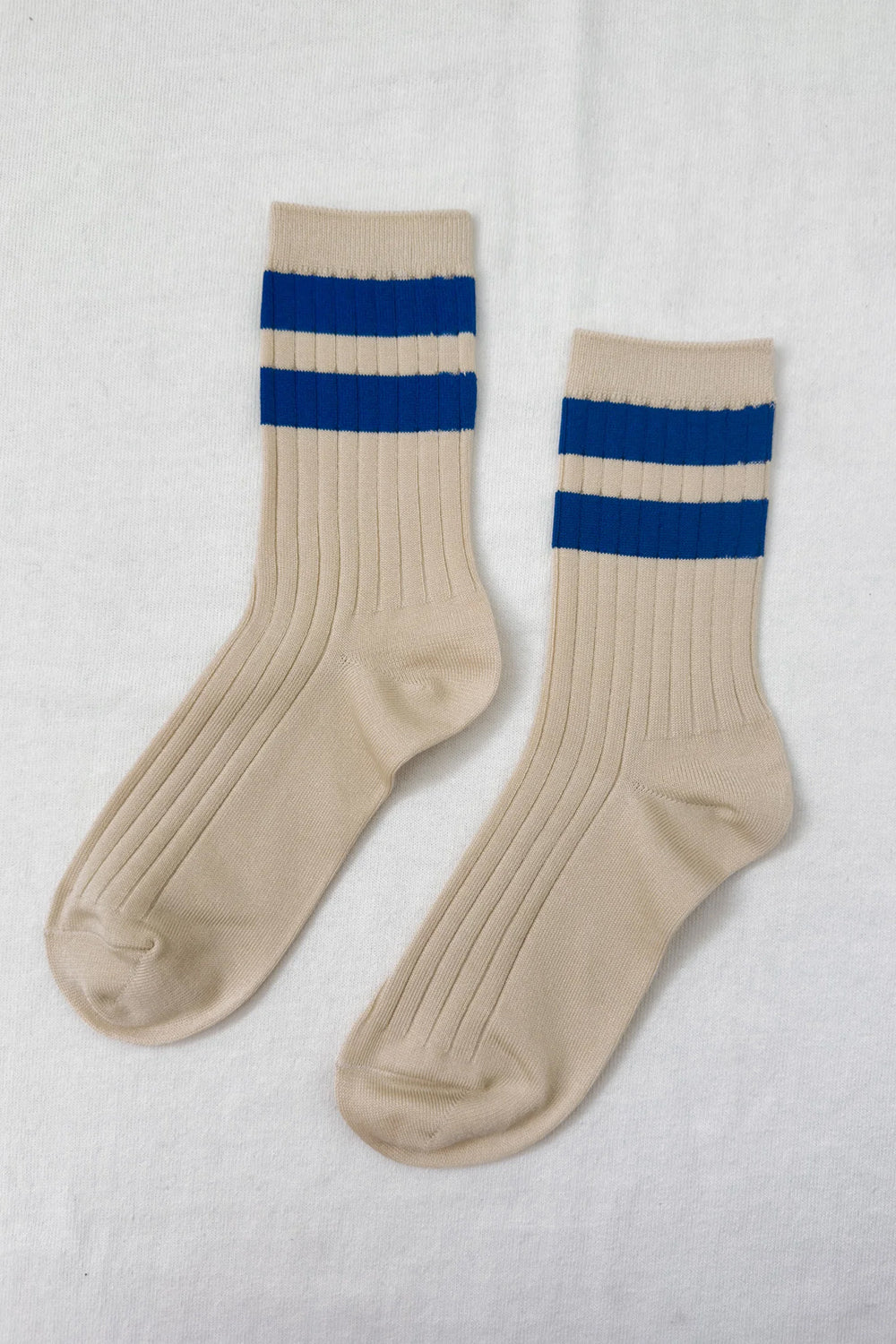 Her Varsity Socks Azure