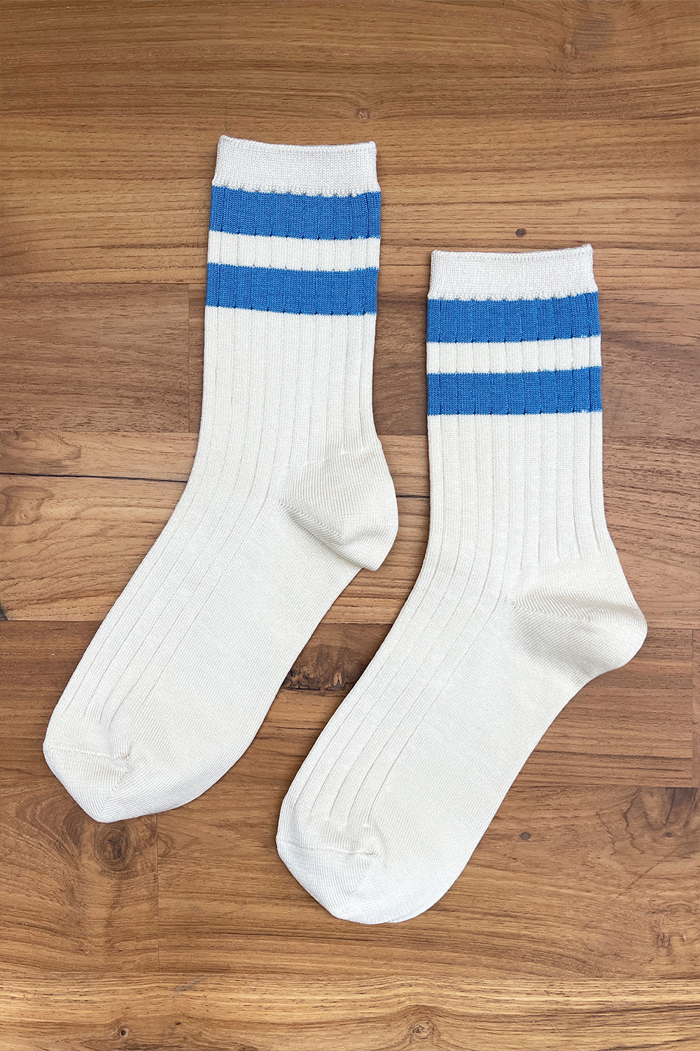 Her Varsity Socks Blue