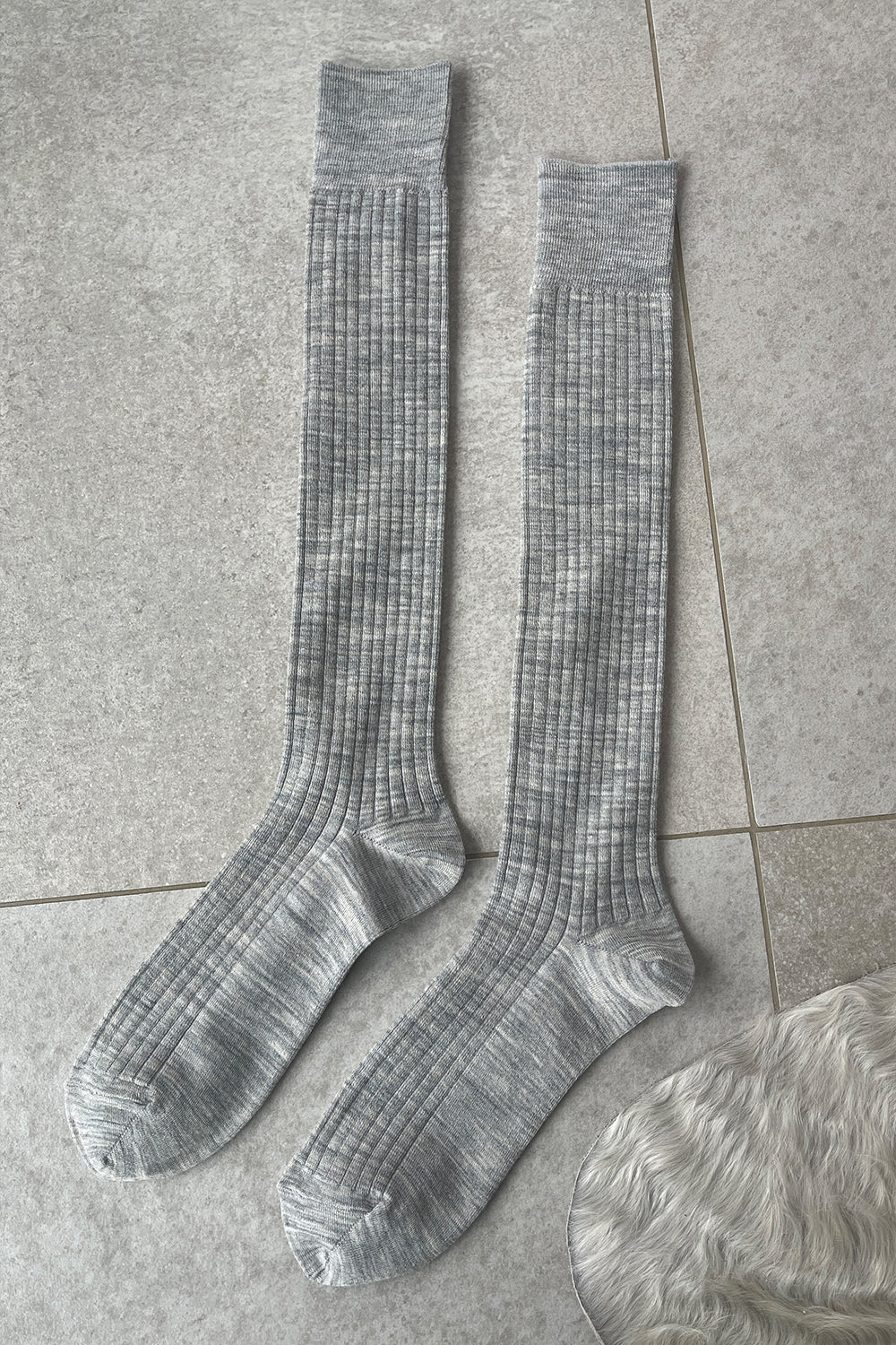 Schoolgirl Socks Grey Melange