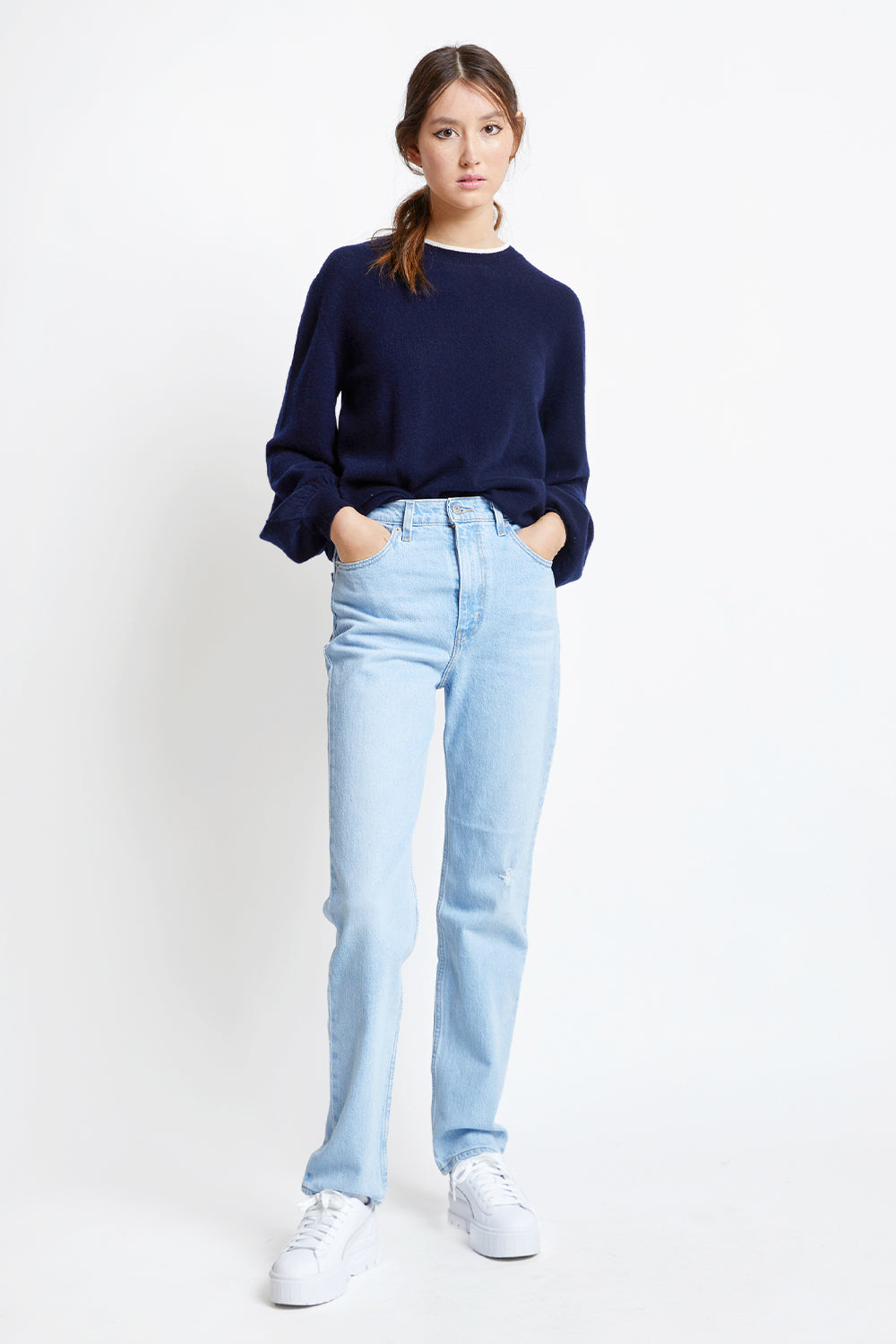 70s High Straight Jeans Marin Hits