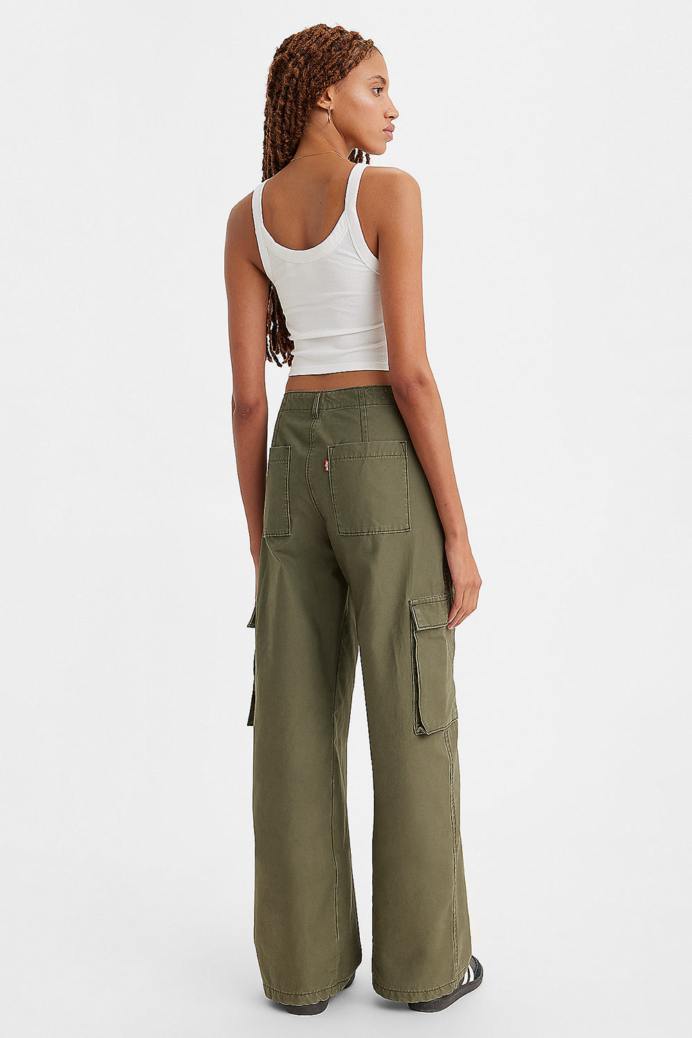 Baggy Cargo Pants Olive Night