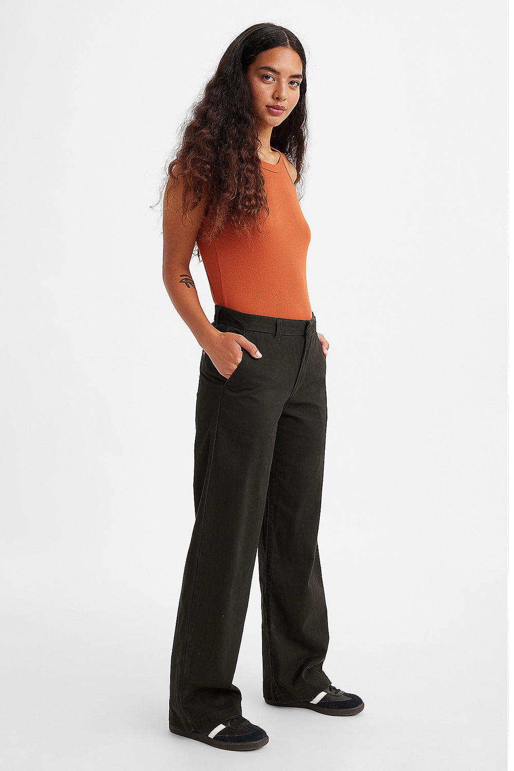 Sillage Baggy Trousers, Grey Twill