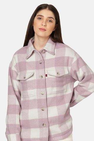 Nola Shacket Darla Gingham Keepsake Lilac