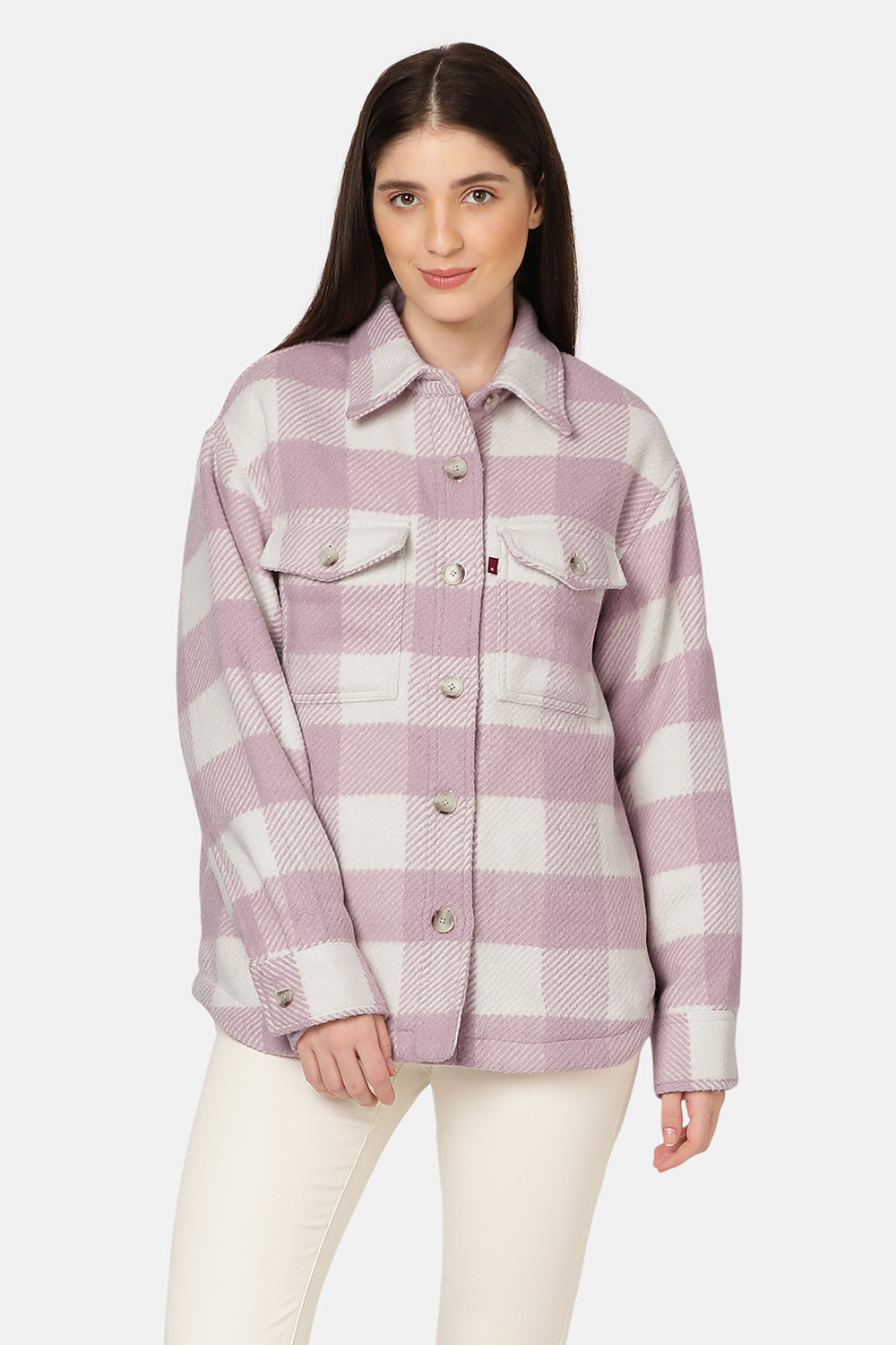 Nola Shacket Darla Gingham Keepsake Lilac