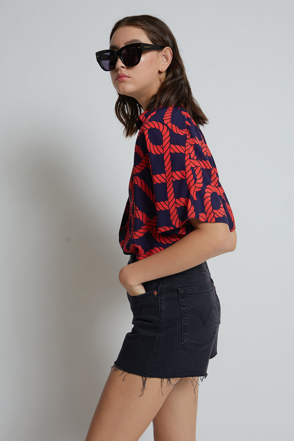 Ribcage Shorts Black Lake