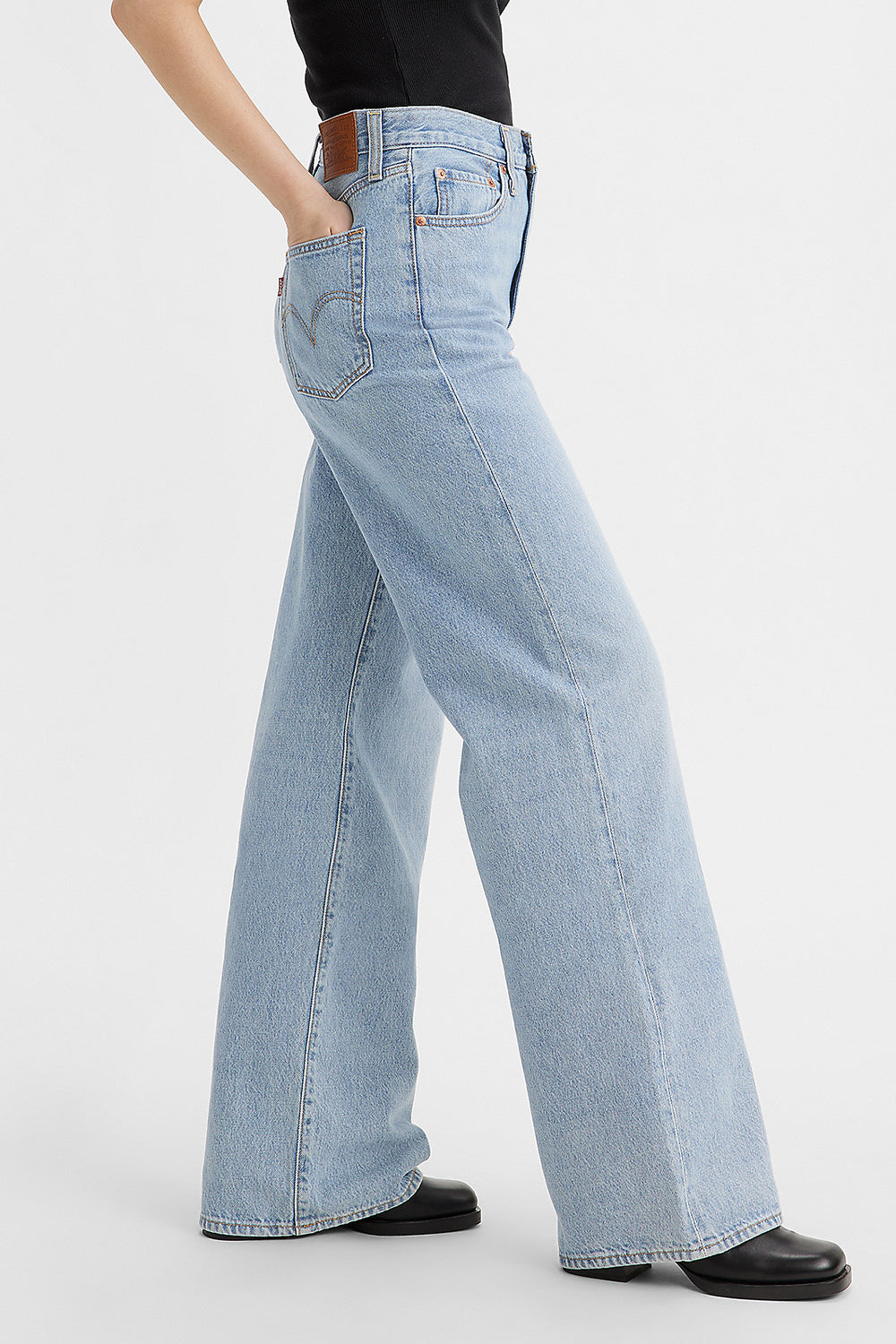 Levi's Ribcage Wide Leg Jeans Far and Wide Light Wash
